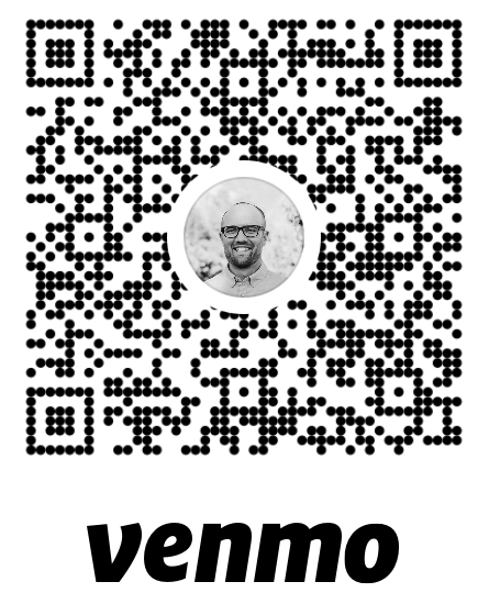 Venmo QR code for @claytonperkins